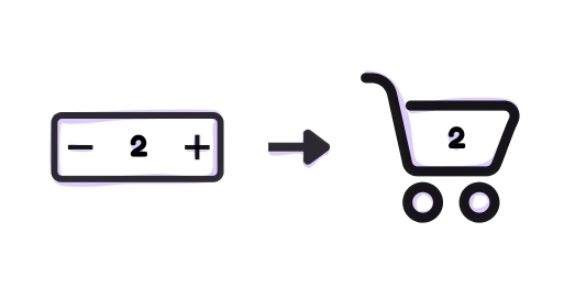 Add to cart from quantity