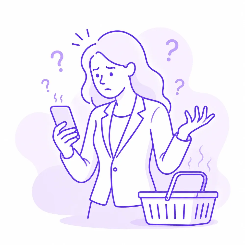 Confused shopper struggling with the default product grid