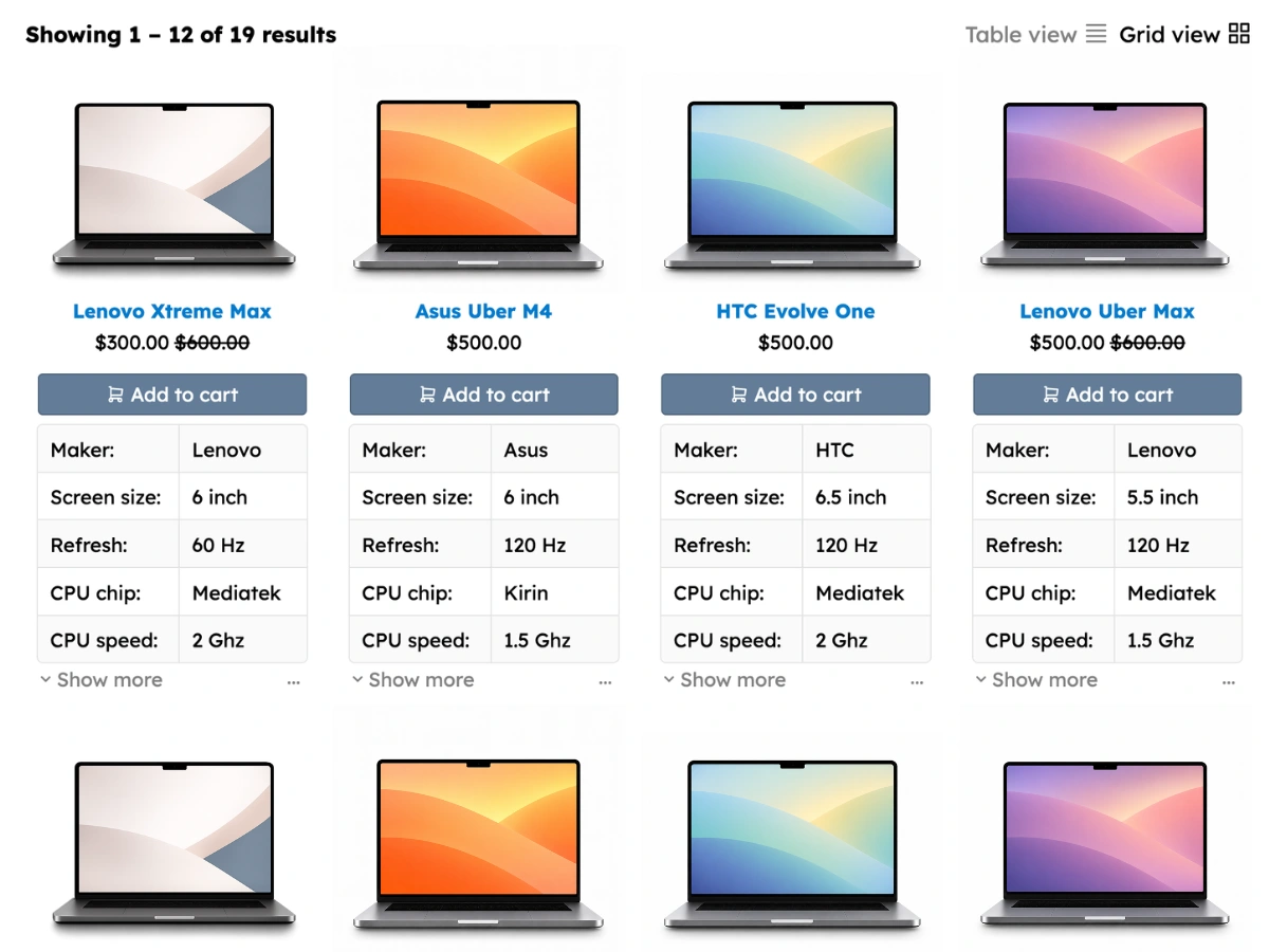Grid view switcher 1