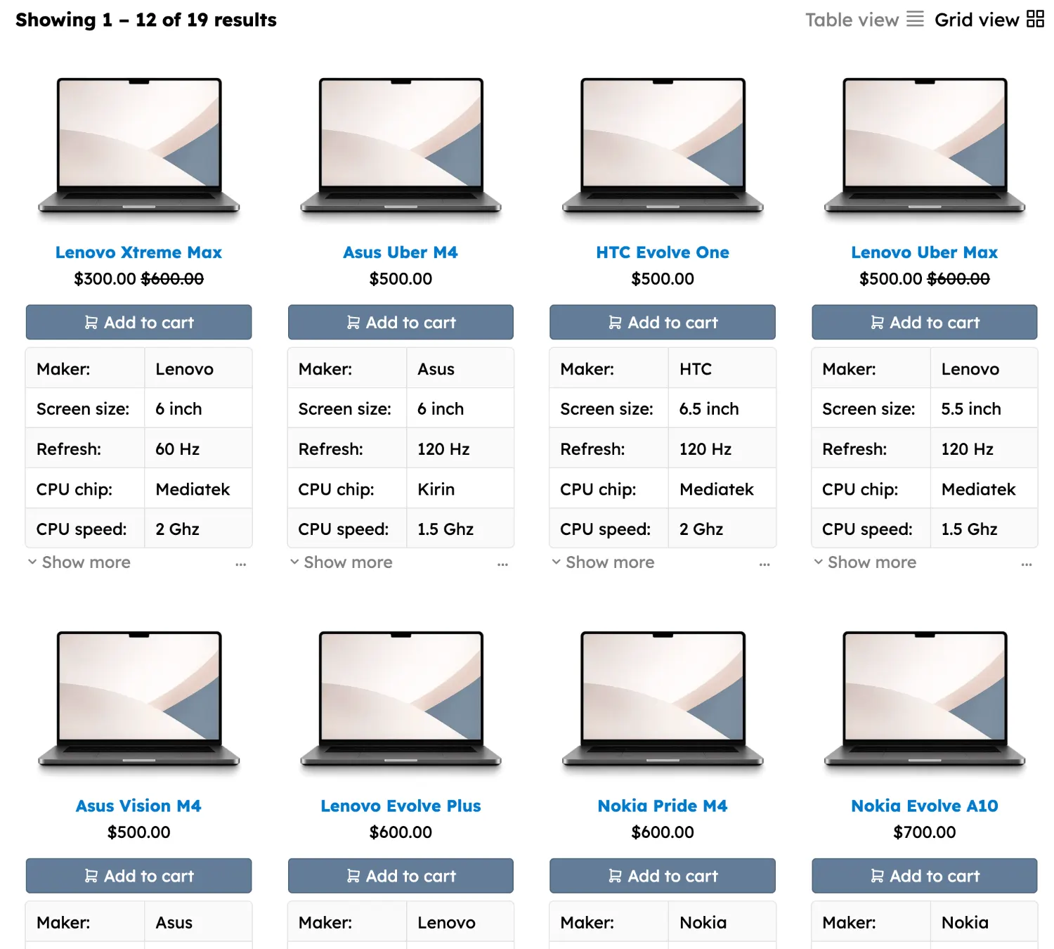 Grid view switcher 1