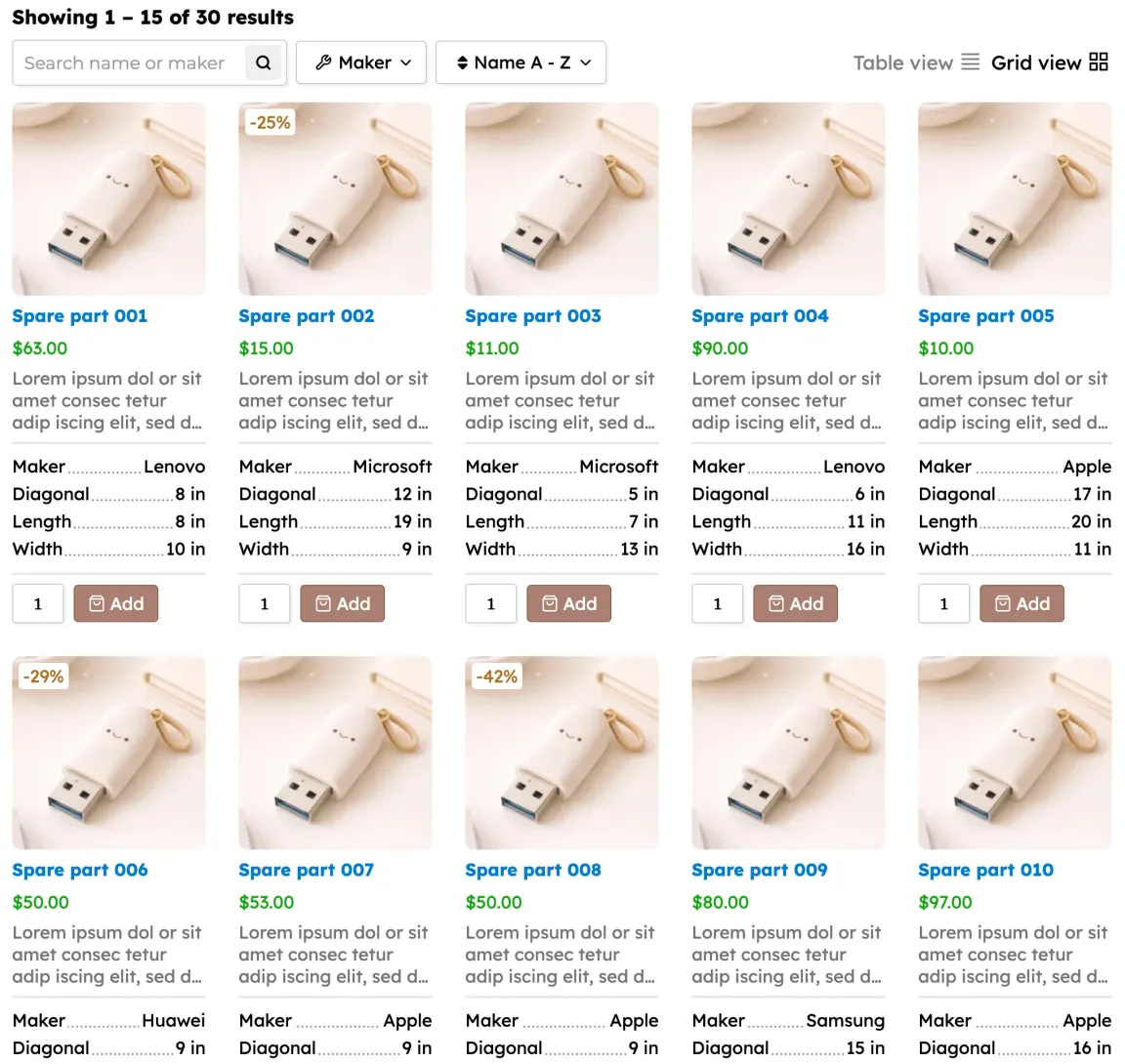 Grid view switcher 3