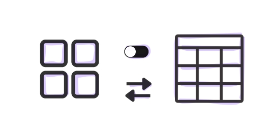 Grid - table view switcher